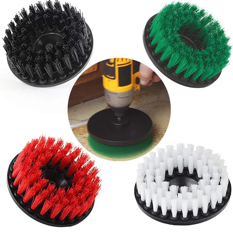 3Pcs Drill Brush cleaning brush Grout PowerGrout Power Scrubber Cleaning Brush Tub Cleaner Tool Hollow section #2f21 (1)