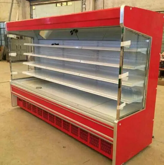 220v 50hz Air Curtain Open Case Refrigerator Mutideck Open Chiller