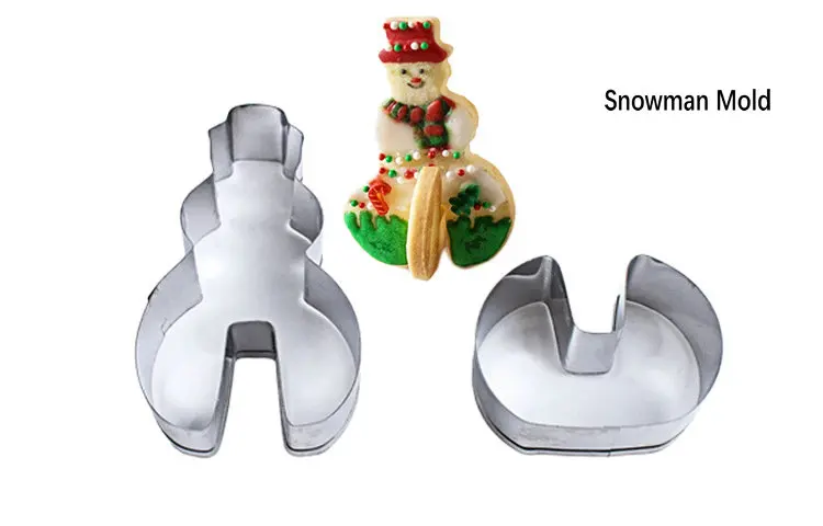 8 шт. набор 3D Рождественские формочки для печенья формы для печенья DIY Инструменты для украшения торта