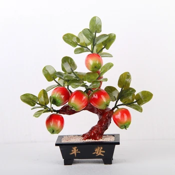 

The export of jade ornaments 6 apple tree jade pot ornaments crafts jewelry gifts Home Furnishing living room