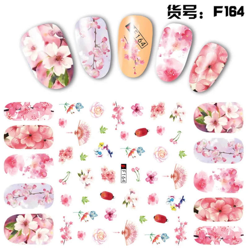 Yinikiz 3D ногтей Стикеры 1 лист Высокое качество Водонепроницаемый Nail Art Наклейки Для