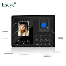 Биометрическое распознавание отпечатка лица система учёта времени TCP/IP контроль доступа регистратор работник электронная машина