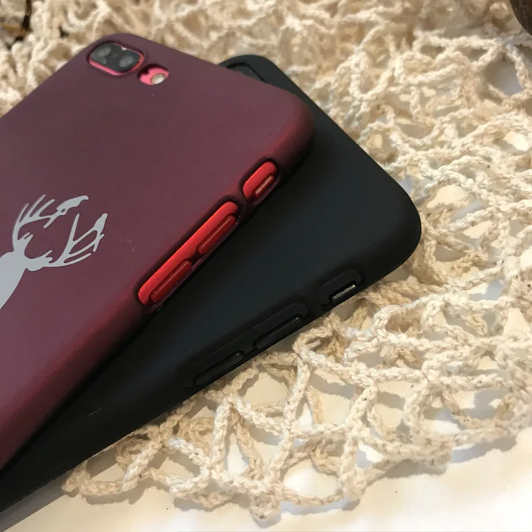 Милый чехол для iPhone X XR XS Max 6 S 7 8 Plus с милым оленем английским буквенным принтом