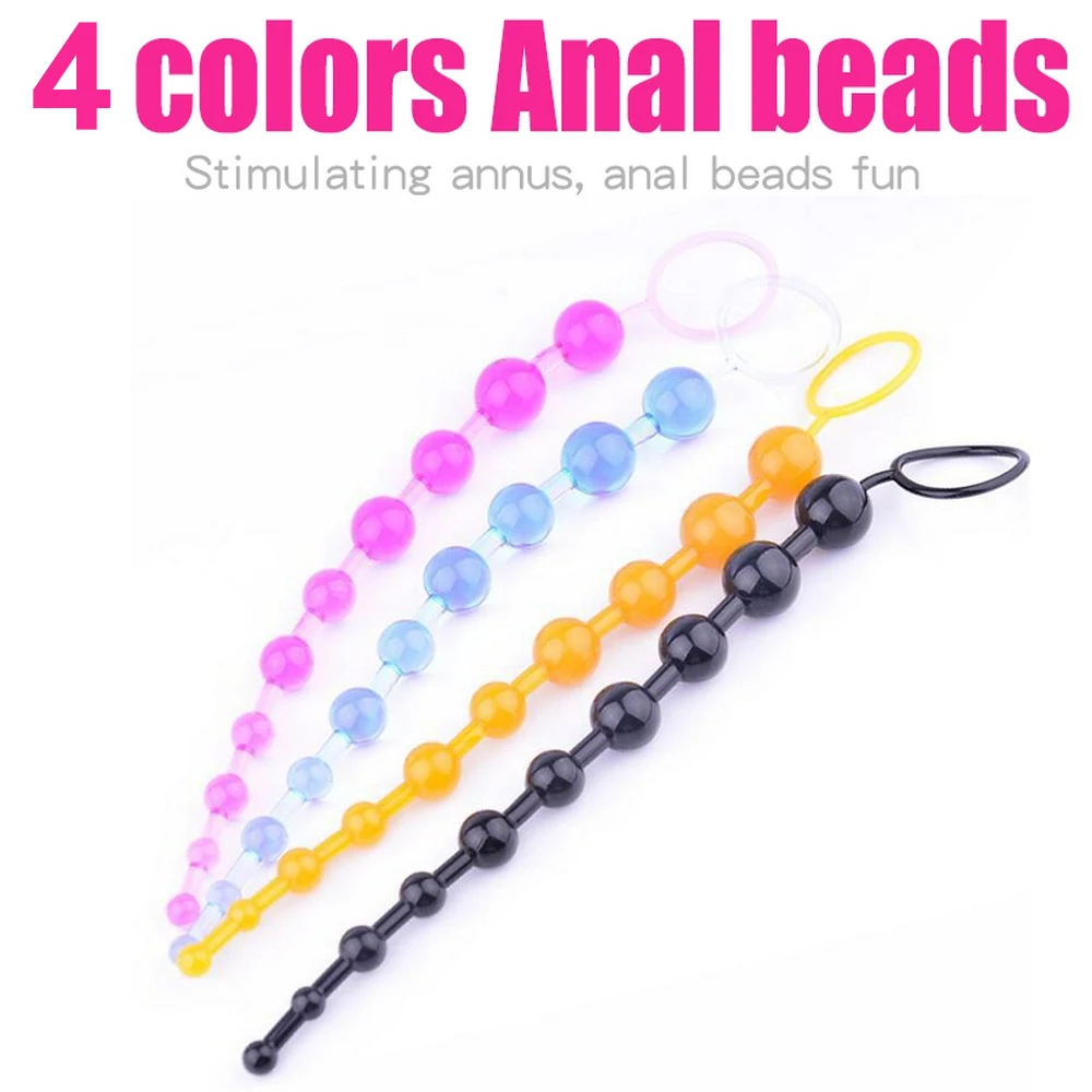 Flexible Anal Plug Safe Anal Beads Butt Plug For Stimulator Dildo