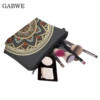 

GABWE Cartoon Flamingo Elegant Cosmetic Bag Women Necessaire Make Up Bag Travel Organizer Portable Makeup Bag Toiletry Pouch
