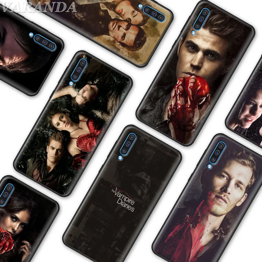 

Black Soft Case for Samsung Galaxy A50 A60 A70 A30 A40 A20e A80 A6 A7 A8 A9 2018 Cover The Vampire Diaries Silicone Cases