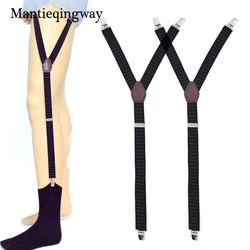 Mantieqingway Mens Shirt Stays Garter Holders Adjustable Elastic Straps Black Stirrup Style Suspenders Socks Garters Belts Mantieqingway Mens Shirt Stays Garter Holders Adjustable Elastic Straps Black Stirrup Style Suspenders Socks Garters Belts