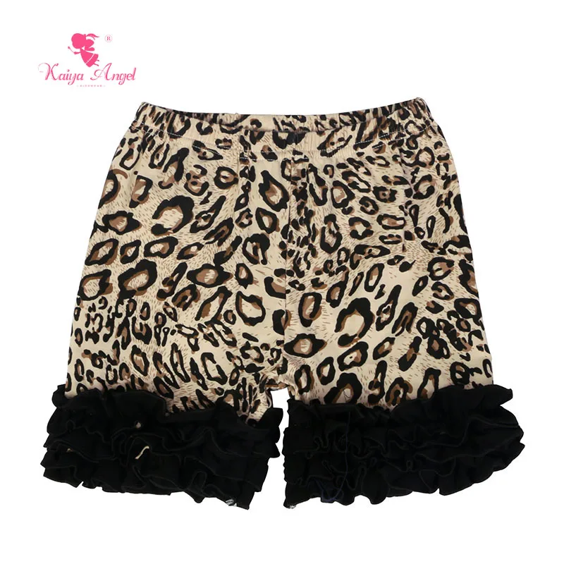 2018 Summer Baby Girl Shorts Summer Cotton Ruffle Leopard Pants Flower