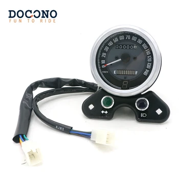 

Universal Aluminum Shell Motorcycle Odometer Speedometer 12V 98mm Fits For Honda Suzuki Custom New