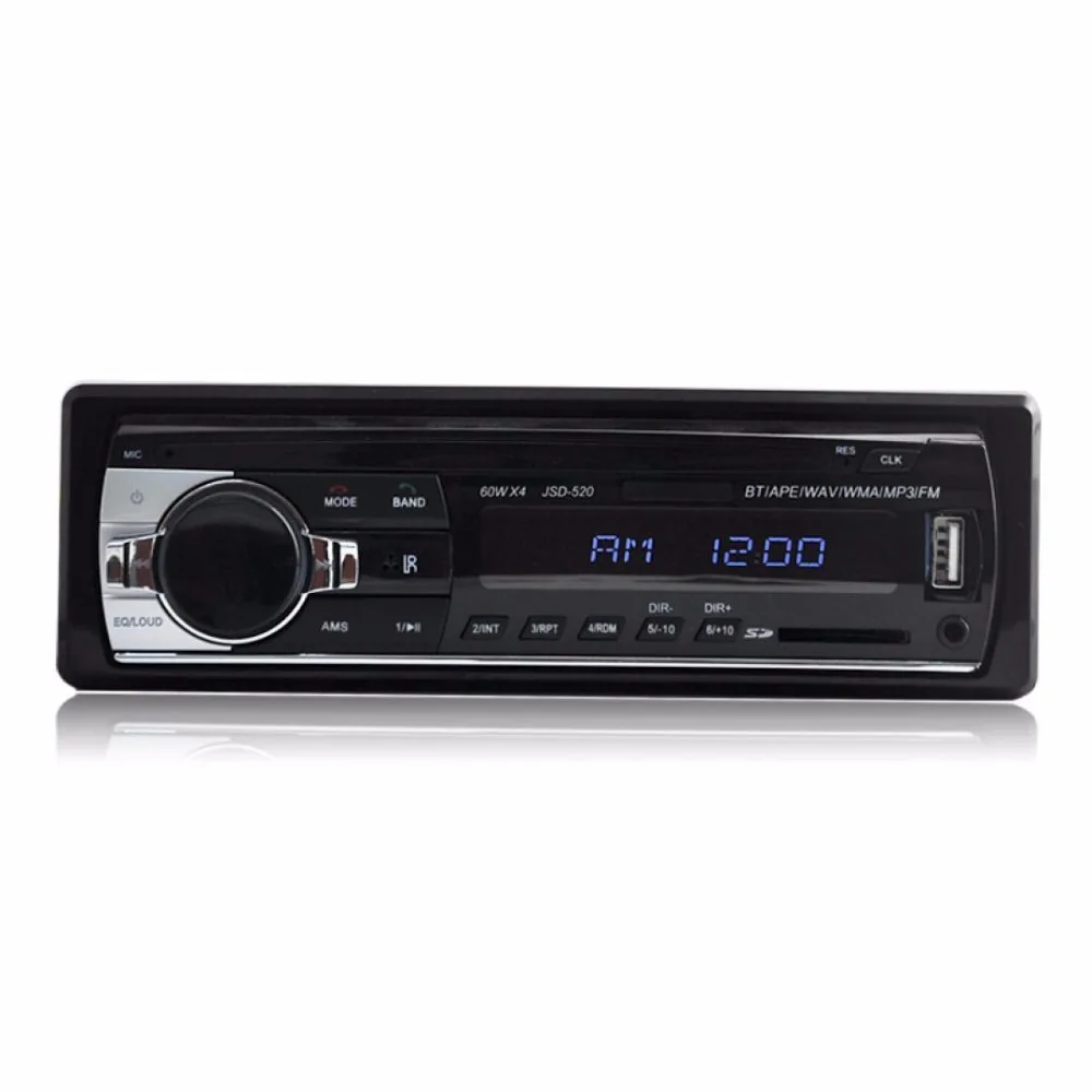 Авторадио автомобилей Радио 12 В Bluetooth V2.0 JSD520 стерео в тире 1 DIN FM AUX Вход приемник sd