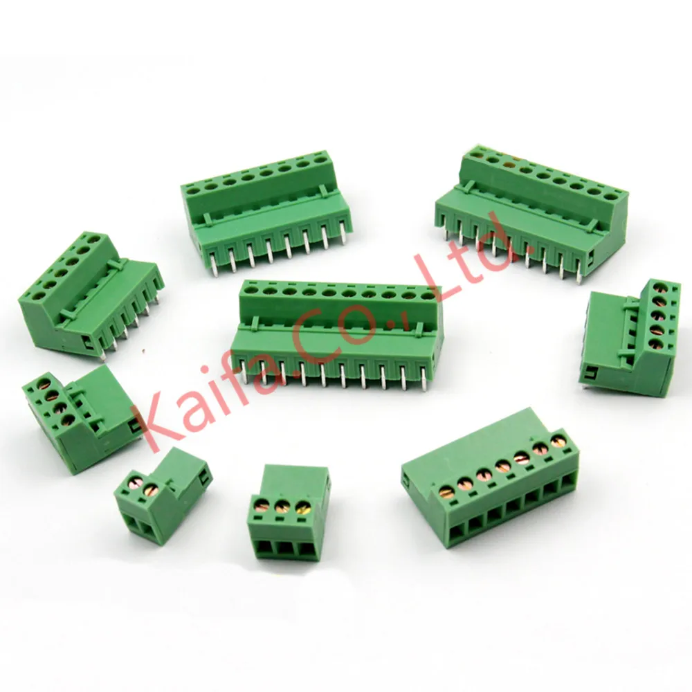 

10pcs /lots 5.08MM Pitch PCB Pluggable Terminal Block Connector 2/3/4/5/6/7/8/9/10P Curved needle KF2EDGK Pin Copper Universal
