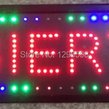 CHENXI светодиодный ABIERTO открыть светодиодная вывеска большой Sizel Графика 10x35 дюймов светодиодный анимированная движущаяся бегущая неоновая вывеска «open»