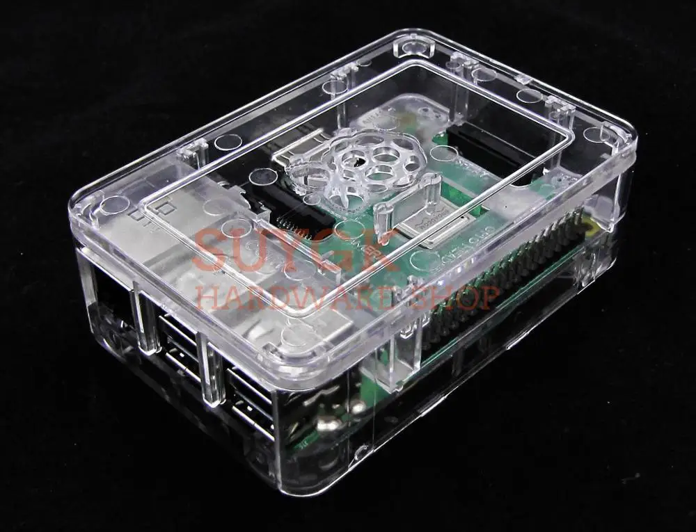 Прозрачный Официальный чехол для Raspberry Pi 3 Model B+ плюс ABS пластиковый чехол Корпус Корпуса