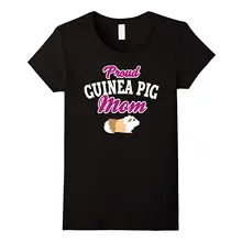 Рубашка для мамы с изображением морской свинки, Летние Стильные женские футболки с коротким рукавом, хлопок, дизайнерские топы, горячая Распродажа футболок