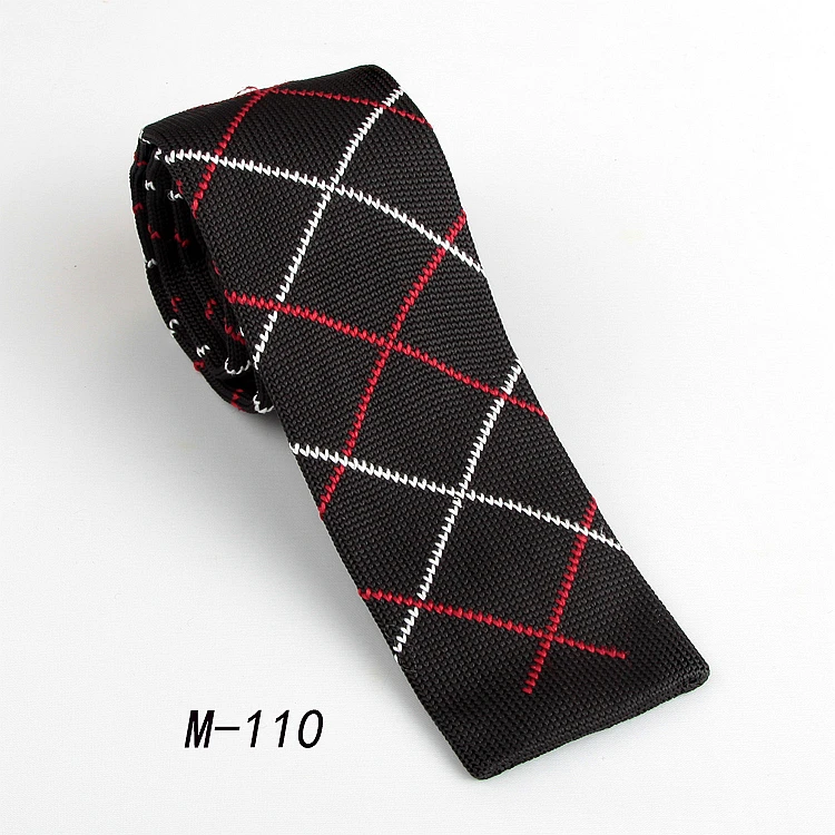 New Fashion Men and Women Jacquard Knit Tie Flat Angle 5.5cm Wide Wool Knitted Material Business Casual Necktie -110 | Аксессуары для