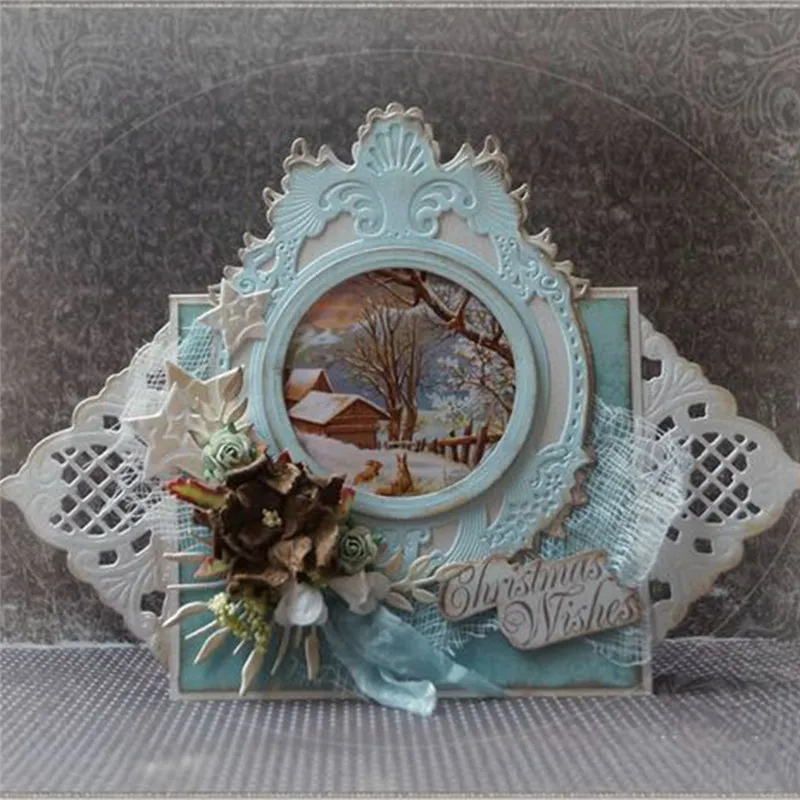 

GJCrafts Oval Pattern Frame Metal Cutting Dies New 2019 for Dies Scrapbooking Card Making DIY Album Embossing Craft Die Cuts