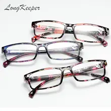 LongKeeper для женщин Цветочный рамки очки для чтения Пресбиопия Анти Blue Ray очки диоптрий дальнозоркость рецепта защиты
