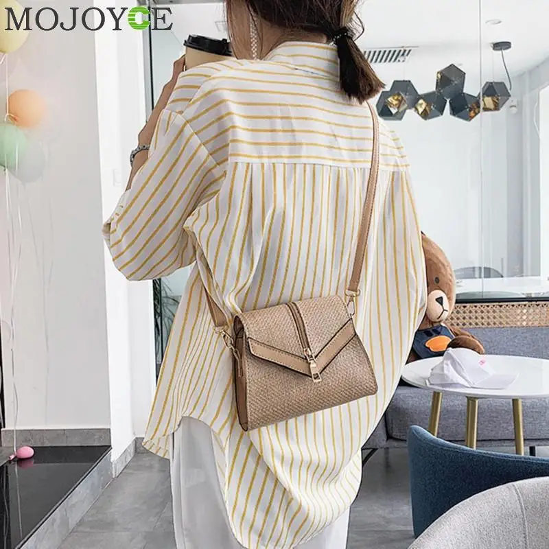 القش المنسوجة الكتف رسول حقائب النساء سستة صغيرة Crossbody أكياس القش المنسوجة الكتف رسول حقائب النساء سستة صغيرة Crossbody أكياس