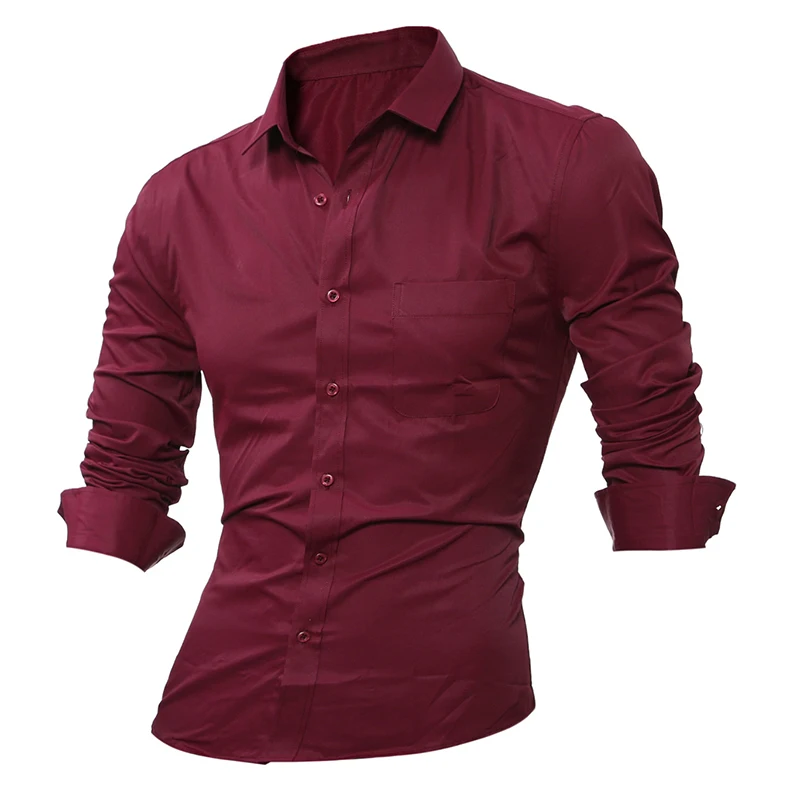 Aliexpress.com : Buy 2017 Hot Sale Fashion Mens Basic Dress Shirt in Slim Fit Style Long Sleeve 