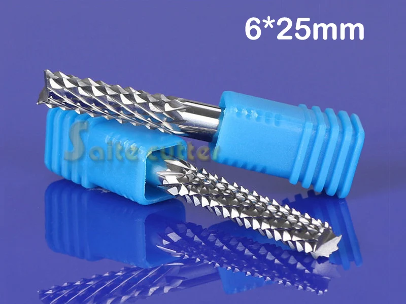 

2pcs 6*25MM HQ PCB Corn Cutter CNC Router Bits End Milling Printer Circuit Board, Hard Wood, HDF Fiber Glass