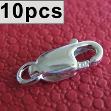 Подлинная Серебро 925 пробы застежка Лобстер 4x10 мм 925 Серебряное ожерелье Лобстер для изготовления ювелирных изделий