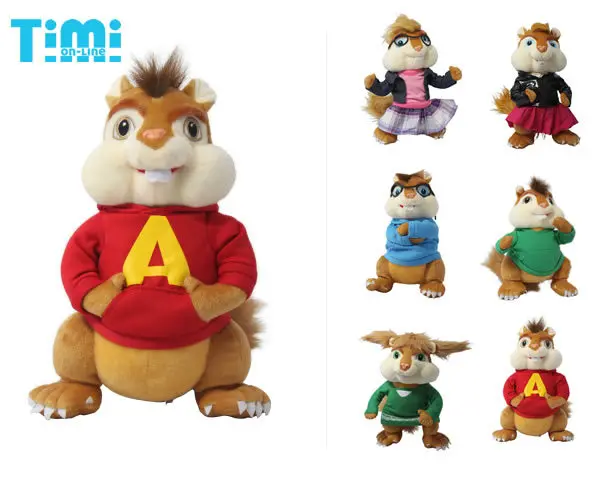 the chipettes plush dolls