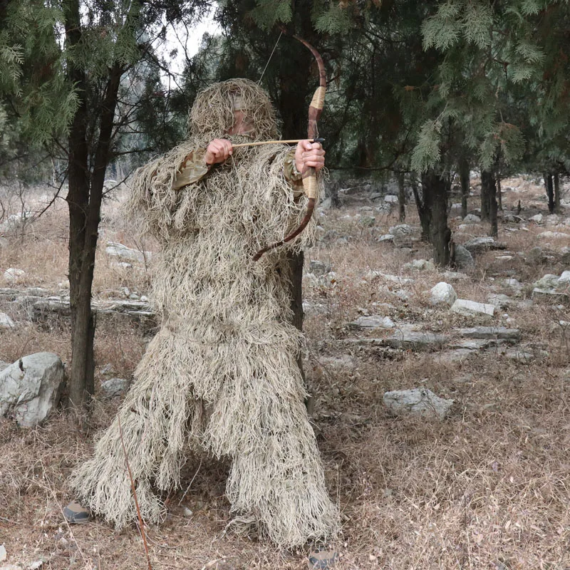 3D Камуфляжный костюм Ghillie куртка Yowie Snipe штаны крышка головы Крышка Ствольной