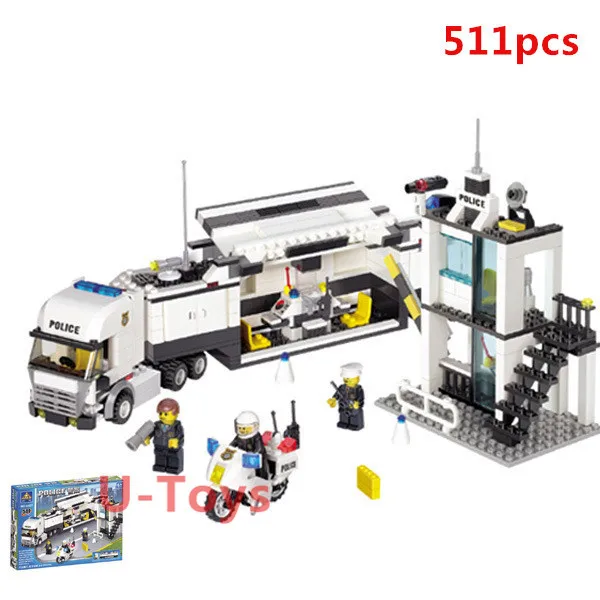 

Building Blocks 511pcs High Quality Assembling Series Police Car Command Vehicle Assembling Toys
