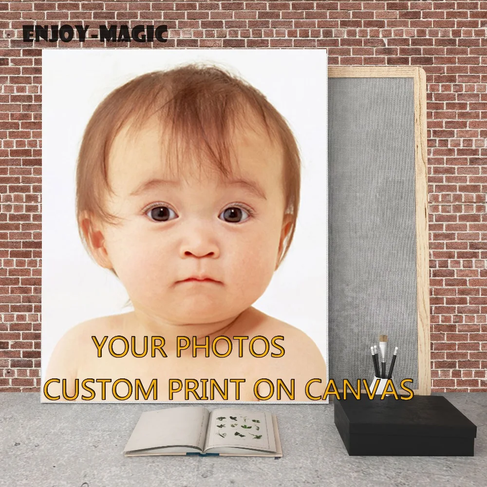 

Painting Custom Canvas Waterproof Printing Yourself Photo Spray Print On Canvas Home Decoration Printing Wall Pictures No Frame