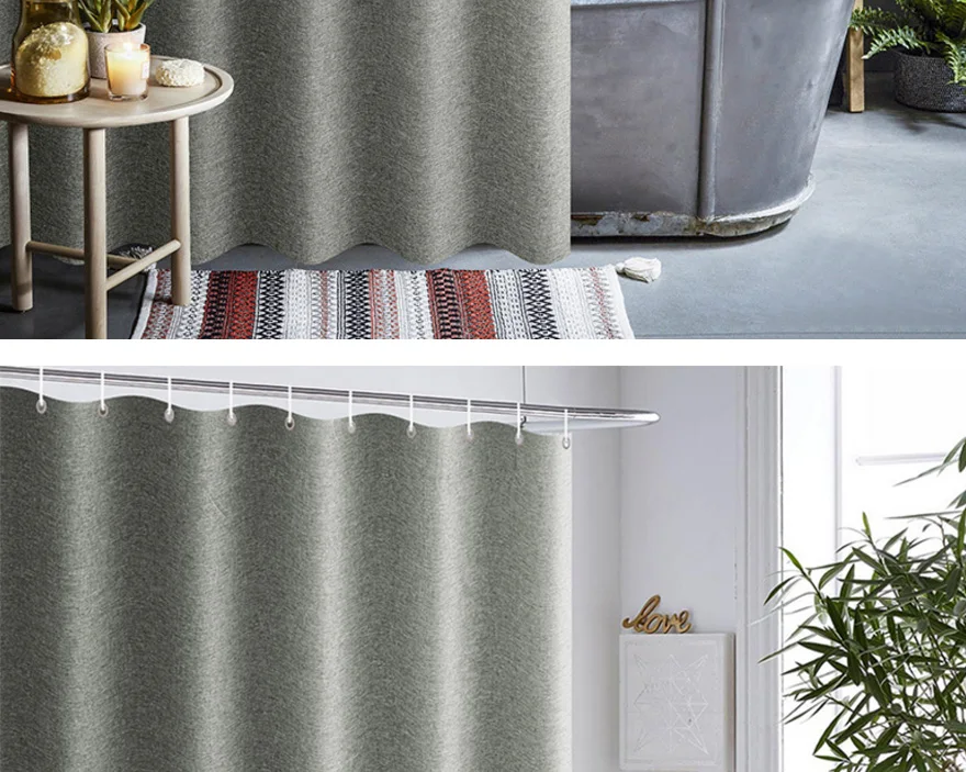 Gray-solid-color-shower-curtain-bathroom-curtain-Imitation-linen-shower-curtain-Waterproof-mildew-thickening-shower-curtain-D40_11