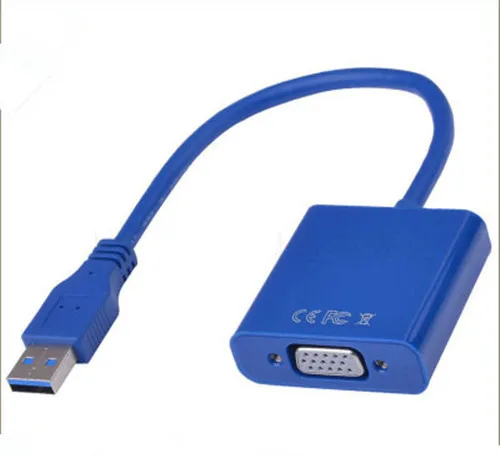 

USB3.0 to VGA Cable Adapter for WIN7 WIN8 Vista 1080P USB 3.0 to VGA Adaptor Connector Converter