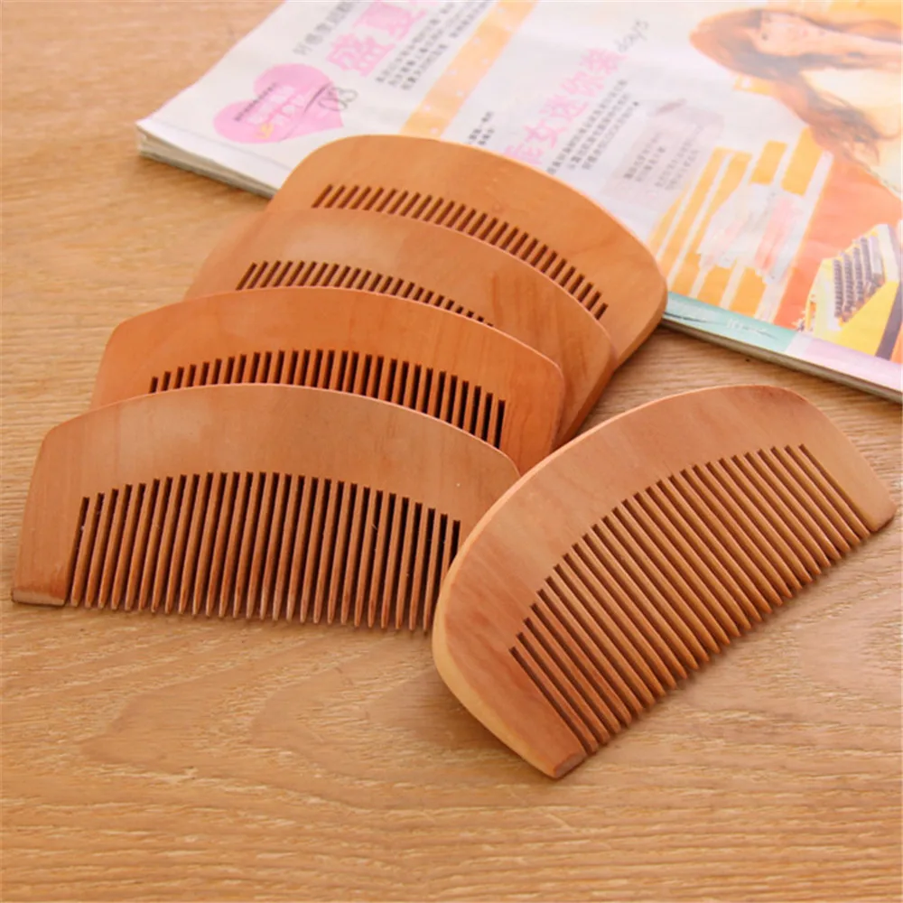 Natural Peach Wood Comb Tangle Hair Brush Anti-static Head Massage Hair Care Wooden Styling Tool Hair Comb Hairbrush Random Type Natural Peach Wood Comb Tangle Hair Brush Anti-static Head Massage Hair Care Wooden Styling Tool Hair Comb Hairbrush Random Type