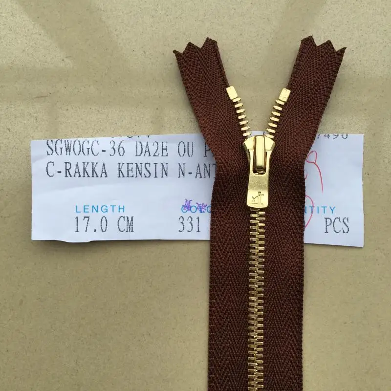 YKK высококачественный роскошный бренд EXCELLA Золотая и медная полированная молния