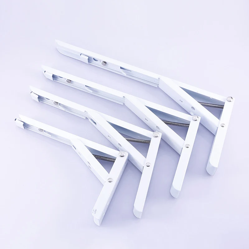 

2 Pcs Folding Bracket Stainless Steel Triangular Release Wall Mount Support for Shelf Desk LB88