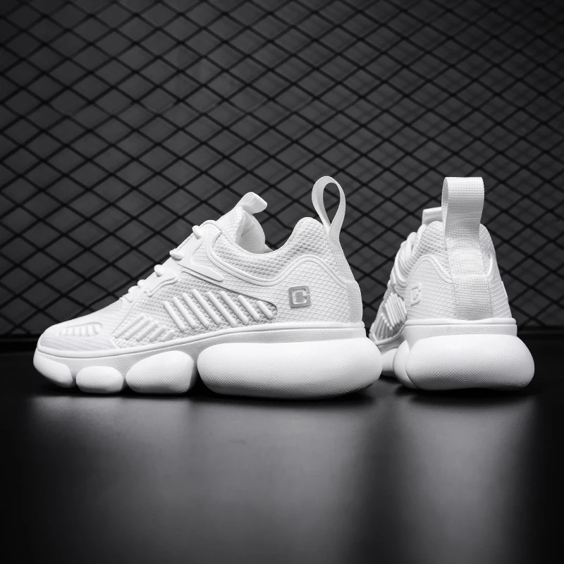 

Men Casual Shoes 2019 New Breathable Shoe Male Flat Sneakers Air Cushion Leisure Shoes Ankle Trainers Men Sport Shoe