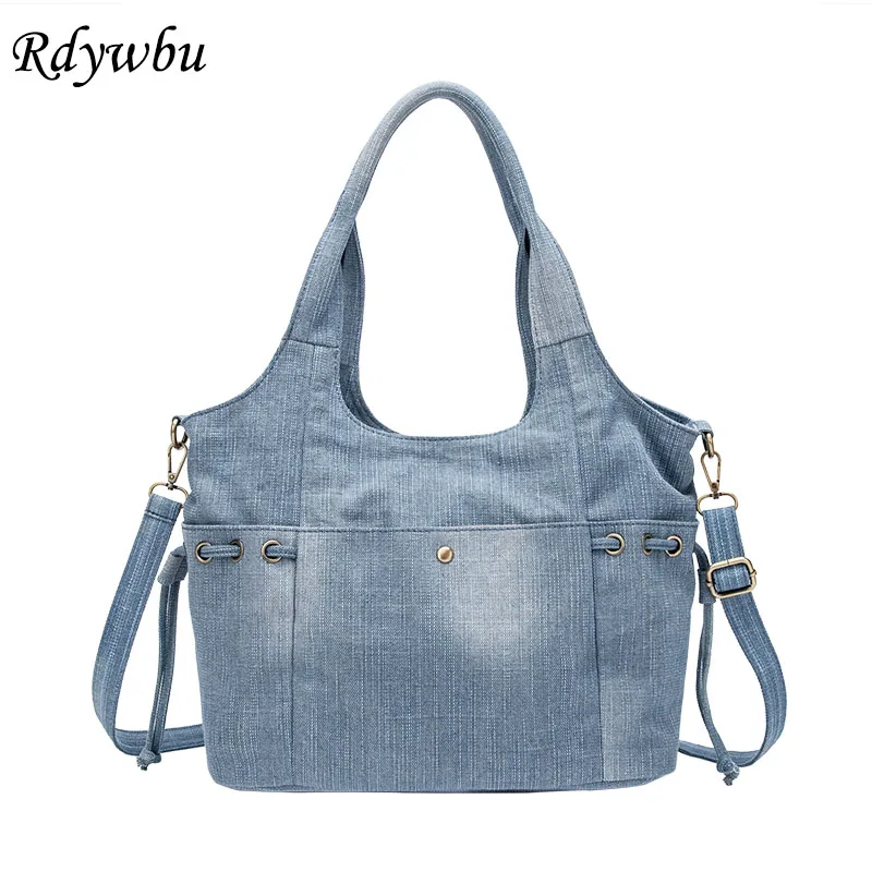 denim shoulder bag