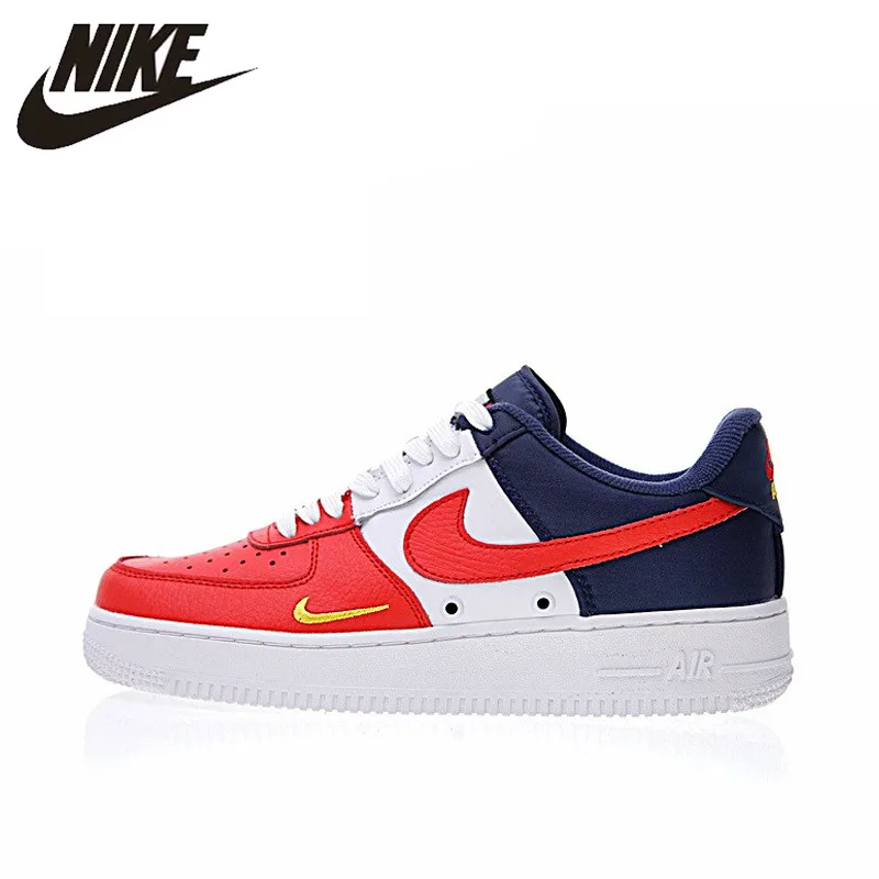

Original Authentic Nike Air Force 1 Low Mini Swoosh Men's Skateboarding Shoes Sport Outdoor Sneakers 2018 New Arrival 823511-601