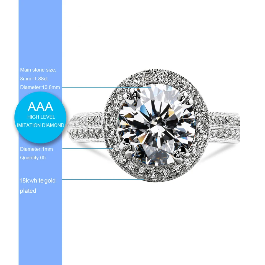 Brand-Jewelry-SHIPEI-New-CZ-Ring-in-Plated-White-Gold-with-Top-Round-Crystal-Carat-Total
