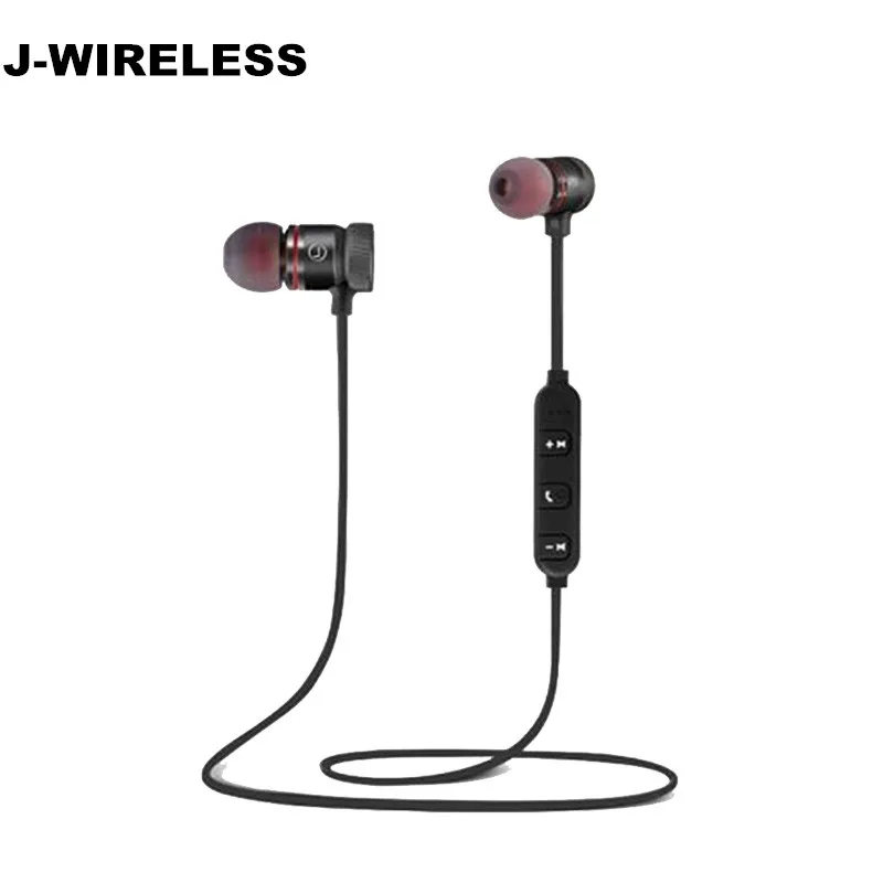 Магнитные Bluetooth наушники металлические бас стерео Спортивные Беспроводные с