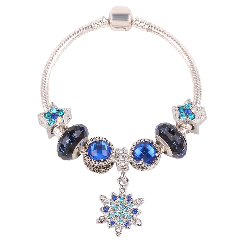 AIFEILI высокое качество детский подарок Европейский стиль подвеска из снежинки Звезда бусины серии DIY подходит для женщин браслет ювелирные изделия