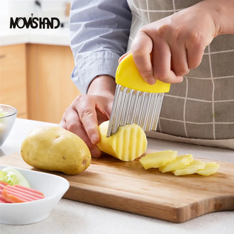 MOM'S HAND 2pcs/lot Kitchen Vegetable Tools Vegetable Wave Chopper