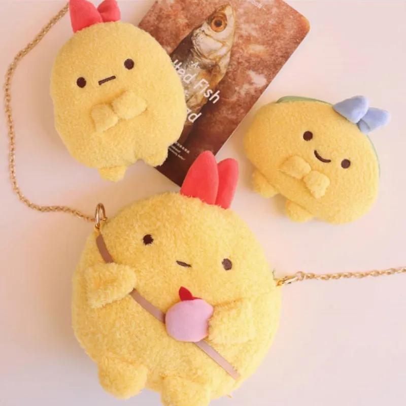 Kawaii японский мультфильм Sumikko Corner San X био плюшевый рюкзак кошелек для монет ручной