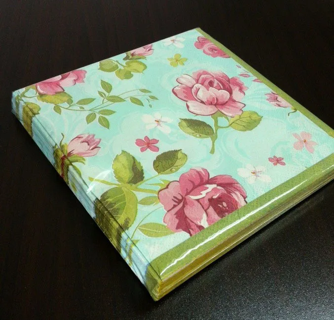 Food grade SGS certified Colored Napkin Paper Beautiful Party 33X33CM 20PCS/Pack Holiday Supplies |