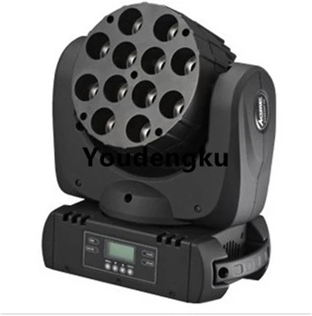 

10 pieces High quality moving equipment RGBW 4in1 quad color 12X10W LED moving beam head night show light