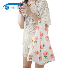 Hylhexyr хлопковая тканевая сумка-тоут многоразовые для бакалейный продуктов сумка для покупок портативная тканевая сумка женская сумка милые холщовые сумки для девочек дорожные