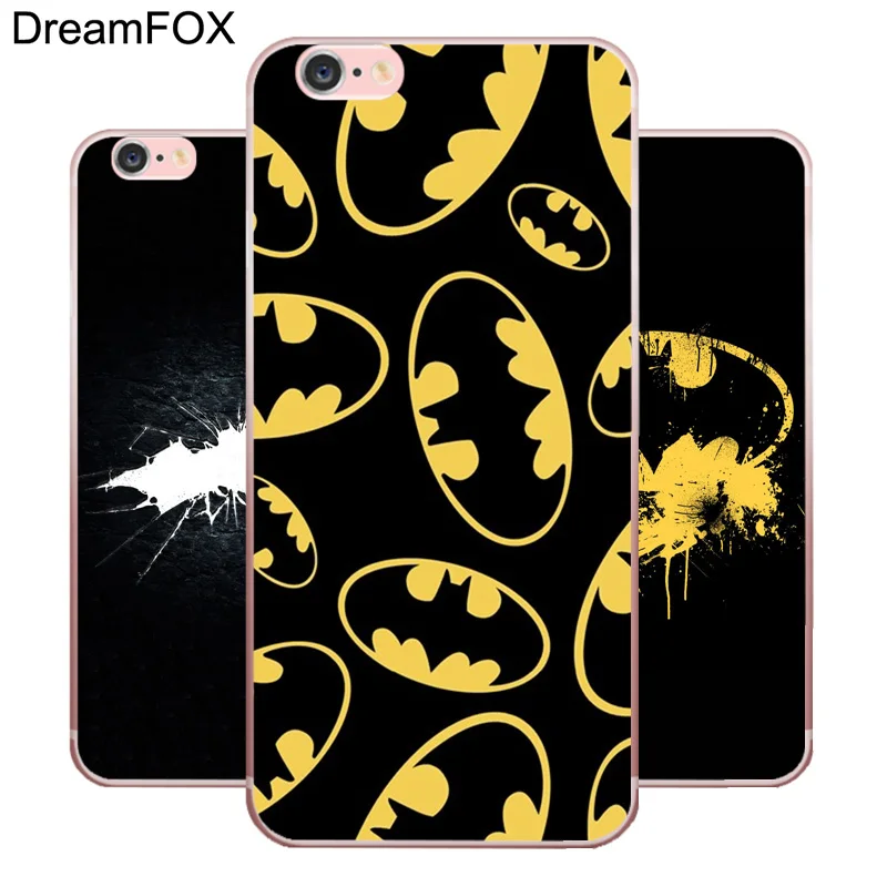 DREAMFOX L382 Batman Superhero Soft TPU Silicone Case Cover For Apple
