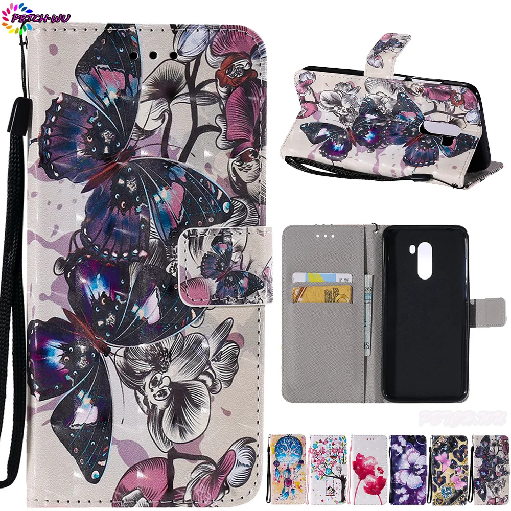 Coque For Xiaomi Pocophone F1 M1805E10A Wallet Flip Phone Case PU Leather Cover Shell For Xiao mi Poco F1 TPU Silicone Box Capa
