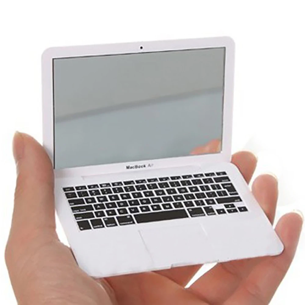 Portable Pocket Notebook Makeup Mirror Creative Cute Laptop Beauty Cosmetic Mirrors Single Side Lens Woman Make Up Tool M004 | Дом и сад