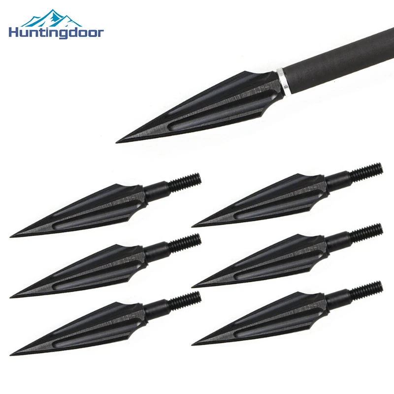 High Quality 3pcs Carbon Steel Arrowheads Archery Broadheads Hunting