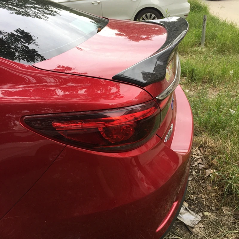 Для Mazda 6 2015 2018 спойлер Atenza высокое качество углеродное волокно Материал задний